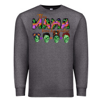 Charcoal Heather personalized this mama loves her monsters Premium Sweatshirt - CowGirlArtShop