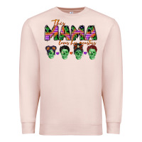 Pale Pink personalized this mama loves her monsters Premium Sweatshirt - CowGirlArtShop