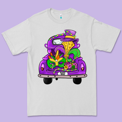 Farm Truck, Mardi Gras Premium Tee Designed By Jahusdesignshop