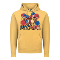Vintage Mustard moo rica Vintage Hoodie - MaliasSmallBusiness