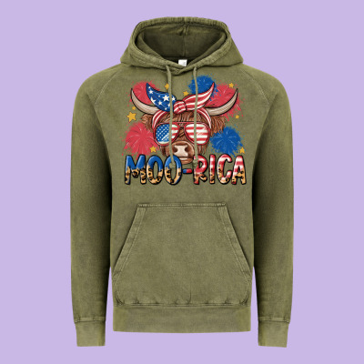 Moo Rica Vintage Hoodie Designed By Maliassmallbusiness