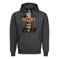 Charcoal Heather Trust In The Lord Zipper Hoodie - Bettercallsaul
