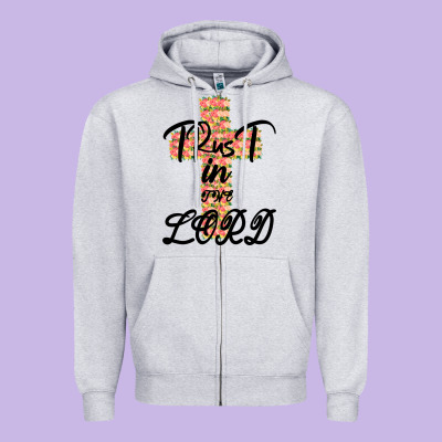 Trust In The Lord Zipper Hoodie Designed By Bettercallsaul