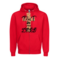 Red Trust In The Lord Zipper Hoodie - Bettercallsaul
