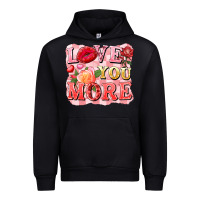 Black love you more Urban Hoodie - FaDigitalArtStudio