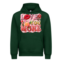 Forest Green love you more Urban Hoodie - FaDigitalArtStudio