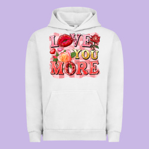 Love You More Urban Hoodie Designed By Fadigitalartstudio