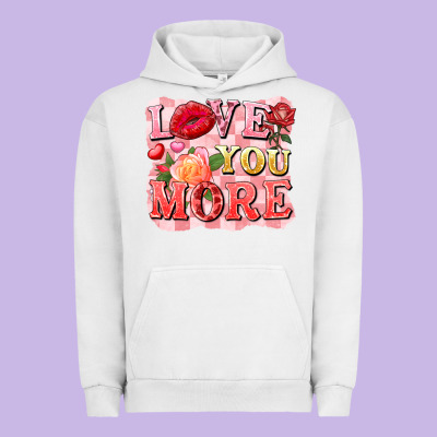 Love You More Urban Hoodie Designed By Fadigitalartstudio