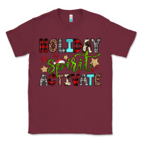 Burgundy holiday spirit activate Classic Tee - JahusDesignShop