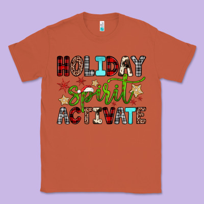 Holiday Spirit Activate Classic Tee Designed By Jahusdesignshop