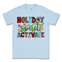 Dusty Blue holiday spirit activate Classic Tee - JahusDesignShop