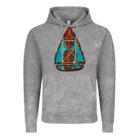 Cloud Rock turquoise glitter aztec arrowhead Vintage Hoodie - Jasminsmagicworld