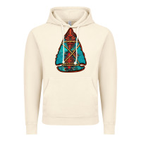 Vintage Artic turquoise glitter aztec arrowhead Vintage Hoodie - Jasminsmagicworld