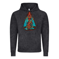 Vintage Black turquoise glitter aztec arrowhead Vintage Hoodie - Jasminsmagicworld