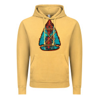 Vintage Mustard turquoise glitter aztec arrowhead Vintage Hoodie - Jasminsmagicworld