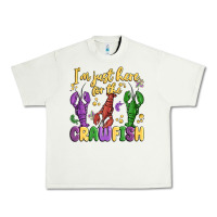 Pistachio i'm just here for the crawfish Urban Heavy Tee - MaliasSmallBusiness