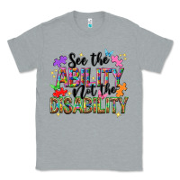 Heather Grey See the ability not the disability Classic Tee - NancyCooperArtShop