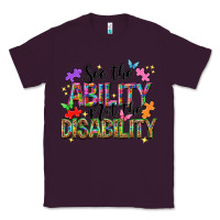 Plum See the ability not the disability Classic Tee - NancyCooperArtShop