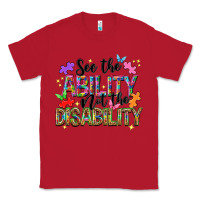 Red See the ability not the disability Classic Tee - NancyCooperArtShop