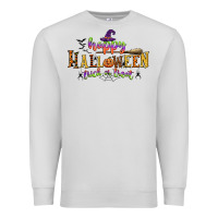 Dove Grey happy halloween trick or treat Premium Sweatshirt - CowGirlArtShop