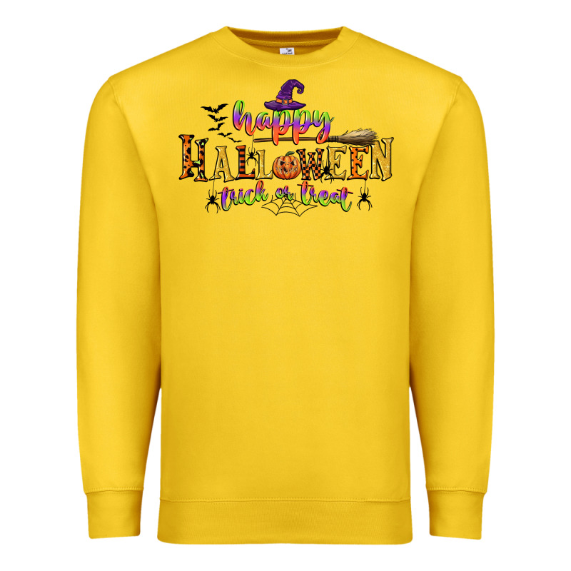 Happy Halloween Trick Or Treat Premium Sweatshirt by CowGirlArtShop | Teevron