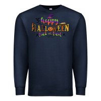 Navy happy halloween trick or treat Premium Sweatshirt - CowGirlArtShop