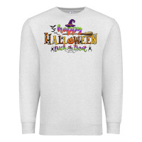 Oatmeal Heather happy halloween trick or treat Premium Sweatshirt - CowGirlArtShop