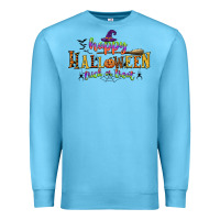 Ocean Blue happy halloween trick or treat Premium Sweatshirt - CowGirlArtShop