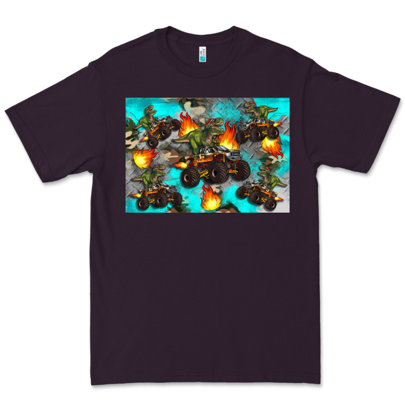 Dinosaur Monster Truck Premium Tee by Artiststas | Teevron