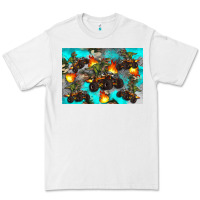 White Dinosaur monster truck Premium Tee - Artiststas