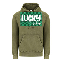 Vintage Olive lucky vibes Vintage Hoodie - MaliasSmallBusiness