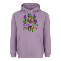 Lavender mardi gras fleur de lis Heavyweight Hoodie - CowGirlArtShop