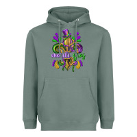 Sage mardi gras fleur de lis Heavyweight Hoodie - CowGirlArtShop