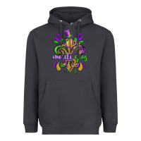 Smoke mardi gras fleur de lis Heavyweight Hoodie - CowGirlArtShop