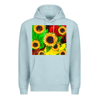 Blue Mist juneteenth sunflowers Premium Hoodie - CowGirlArtShop