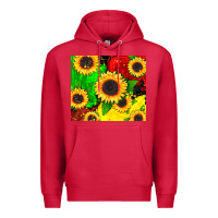 Cardinal juneteenth sunflowers Premium Hoodie - CowGirlArtShop