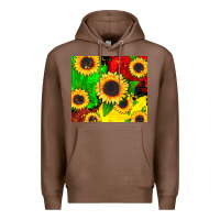 Chestnut juneteenth sunflowers Premium Hoodie - CowGirlArtShop