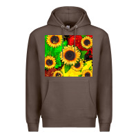 Coffee juneteenth sunflowers Premium Hoodie - CowGirlArtShop