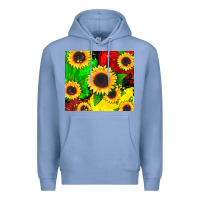Colony Blue juneteenth sunflowers Premium Hoodie - CowGirlArtShop