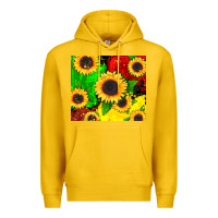 Lemon juneteenth sunflowers Premium Hoodie - CowGirlArtShop