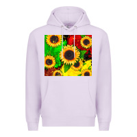 Lilac juneteenth sunflowers Premium Hoodie - CowGirlArtShop