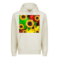 Oatmeal Heather juneteenth sunflowers Premium Hoodie - CowGirlArtShop
