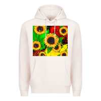 Pale Pink juneteenth sunflowers Premium Hoodie - CowGirlArtShop