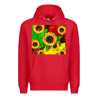 Red juneteenth sunflowers Premium Hoodie - CowGirlArtShop