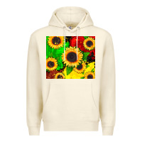 Sandshell juneteenth sunflowers Premium Hoodie - CowGirlArtShop