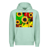 Seafoam juneteenth sunflowers Premium Hoodie - CowGirlArtShop
