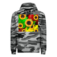 Slate Camo juneteenth sunflowers Premium Hoodie - CowGirlArtShop