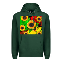 Sports Green juneteenth sunflowers Premium Hoodie - CowGirlArtShop