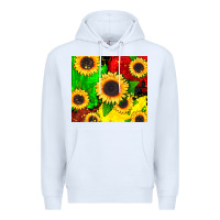 White juneteenth sunflowers Premium Hoodie - CowGirlArtShop
