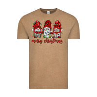 Vintage Coffee merry christmas gnome with christmas lights Vintage Tee - JahusDesignShop